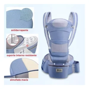 CANGURU ERGONÔMICO AZUL CLARO