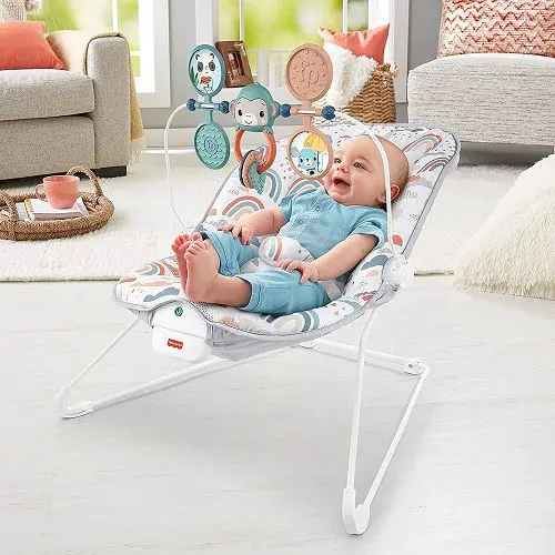 Cadeirinha de Descanso Vibratória e Relaxante para Bebê Diversão no Espaço – Fisher Price