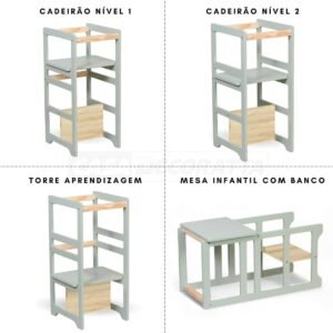 Torre De Aprendizagem Montessori 4 Em 1